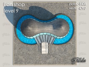 fan shop level 9 Model 3D