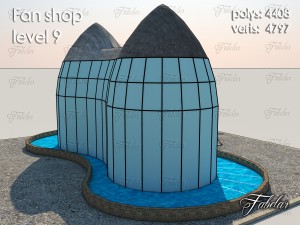 fan shop level 9 Model 3D