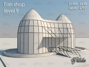 fan shop level 9 3D Model