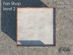 fan shop all 10 levels 3Dモデル