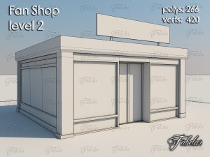 fan shop all 10 levels 3Dモデル