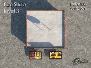 fan shop all 10 levels 3Dモデル