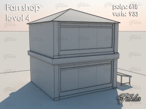 fan shop all 10 levels 3Dモデル