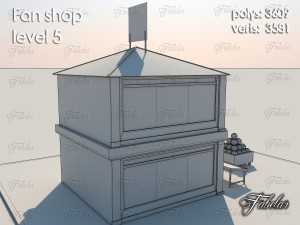 fan shop all 10 levels 3Dモデル