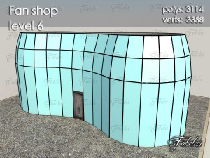 fan shop all 10 levels 3Dモデル