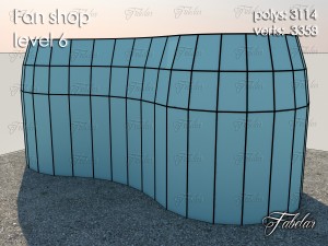fan shop all 10 levels 3Dモデル