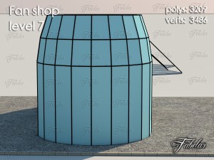fan shop all 10 levels 3Dモデル