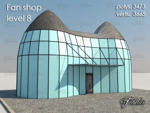 fan shop all 10 levels 3Dモデル