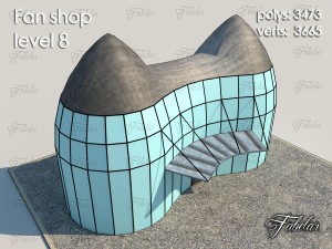 fan shop all 10 levels 3Dモデル