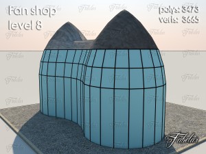 fan shop all 10 levels 3Dモデル