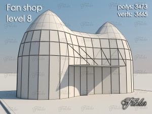 fan shop all 10 levels 3Dモデル