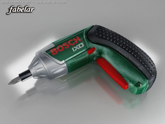 Bosch accuschroevendraaier ixo 3D Model .c4d .max .obj .3ds .fbx .stl .blend 