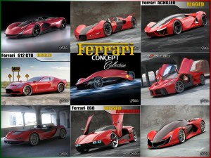 ferrari konsept koleksiyonu 3D Model