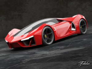 ferrari concept collection 3D Модель