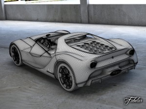 ferrari concept collection 3D Модель