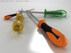 screwdrivers Modello 3D