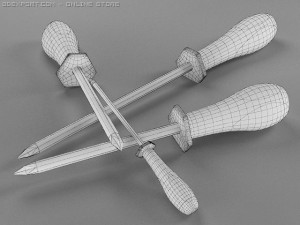 screwdrivers Modello 3D