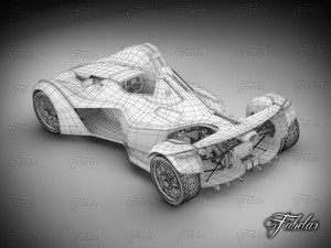 bac mono Modèle 3D