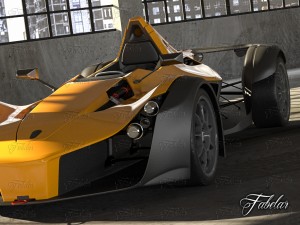 bac mono garage 3Dモデル