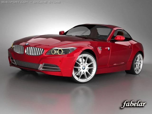 BMW Z4 2009 Vray 3Dモデル .c4d .max .obj .3ds .fbx .stl .blend 