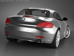 bmw z4 2009 vray 3D 模型