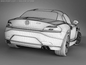 BMW Z4 2009 Vray 3Dモデル