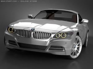 bmw z4 2009 standard materials 3D Model