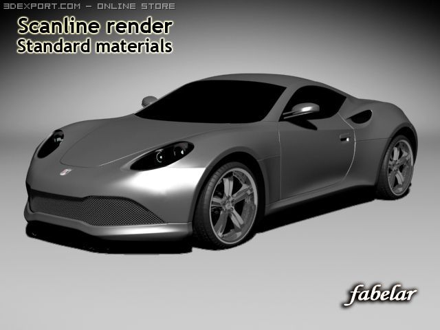 artega gt standard materials 3Dモデル .c4d .max .obj .3ds .fbx .stl .blend 