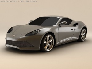 artega gt standard materials 3Dモデル
