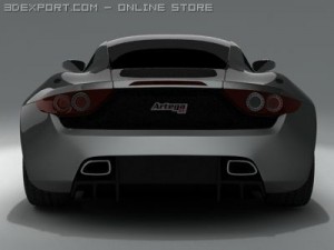 artega gt standard materials 3Dモデル