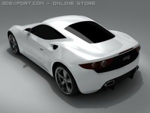 artega gt standard materials 3Dモデル