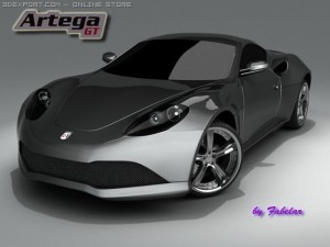 artega gt standard materials 3Dモデル