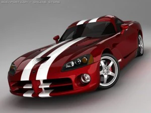 dodge viper srt10 standard m 3D Model