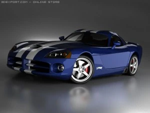 dodge viper srt10 standard m 3D Model