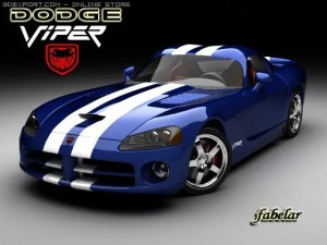 dodge viper srt10 standard m 3D Model