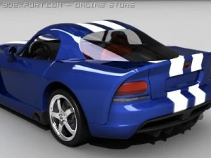 dodge viper srt10 standard m 3D Model