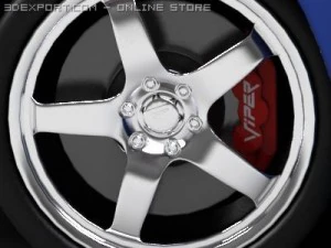 dodge viper srt10 standard m 3D Model