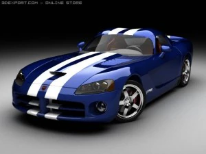dodge viper srt10 standard m 3D Model