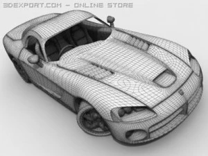 dodge viper srt10 standard m 3D Model