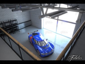 garage 01 renault alpine concept 3D मॉडल