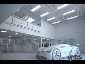 garage 01 renault alpine concept 3D मॉडल