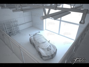 garage 01 renault alpine concept 3D मॉडल