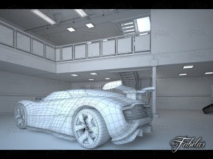 garage 01 renault alpine concept 3D मॉडल