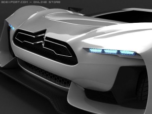 citroen gt standard materials 3D Model