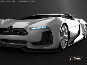 citroen gt standard materials 3Dモデル