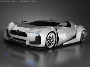 citroen gt standard materials 3Dモデル