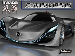 マツダ風来標準材質 3Dモデル