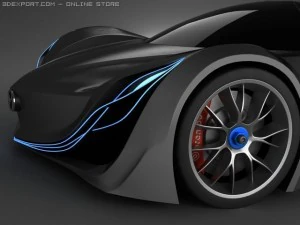 mazda furai standard materials 3D Model