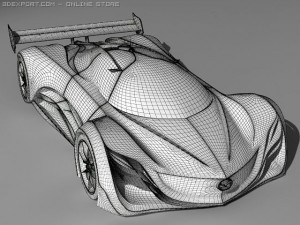 mazda furai standard materials Model 3D