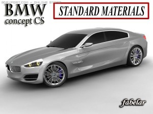 bmw concept cs standard materi 3D Model